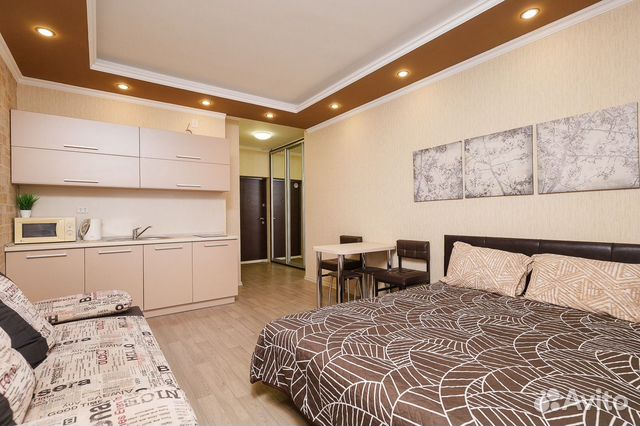 

Квартира-студия, 32 м², 2 кровати
