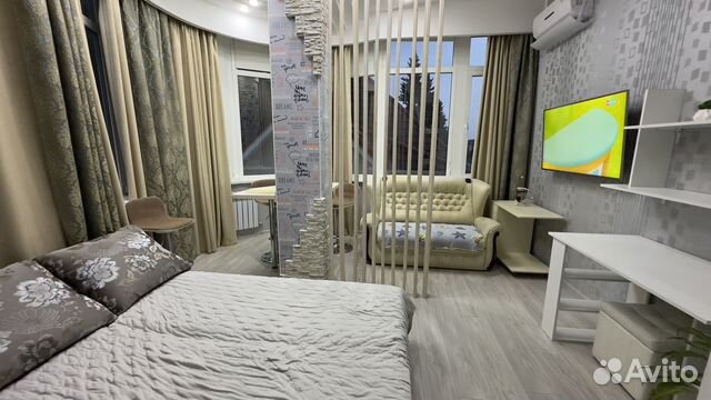 

Квартира-студия, 35 м², 2 кровати