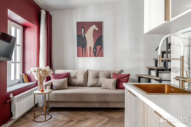

Квартира-студия, 25 м², 2 кровати