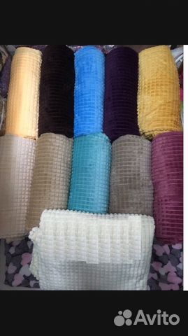 Плед Вафля, травка