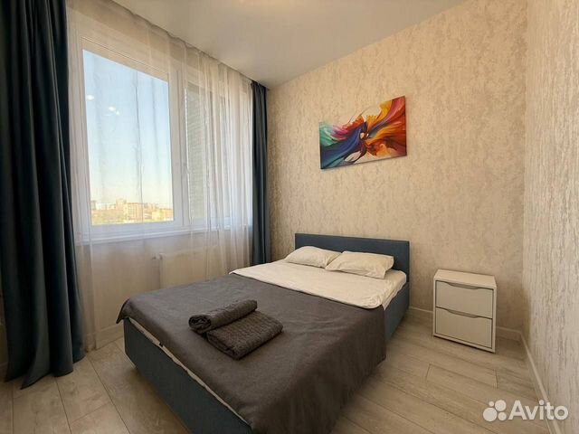 

1-к. квартира, 44 м², 2 кровати