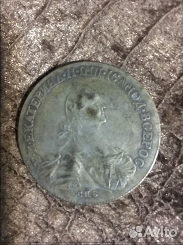 Монета полтина 1766