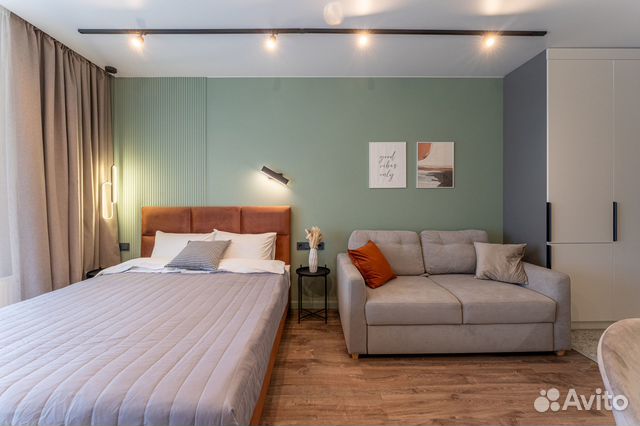 

Квартира-студия, 27 м², 2 кровати