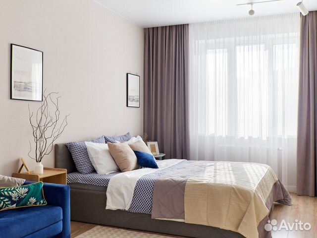

1-к. квартира, 38 м², 2 кровати