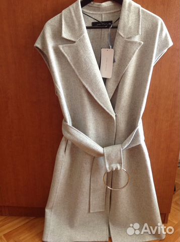 Zara легкое пальто жилет новое шерсть