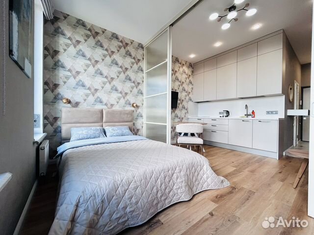

Квартира-студия, 33 м², 2 кровати