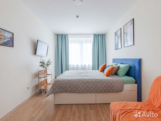 

1-к. квартира, 43 м², 3 кровати