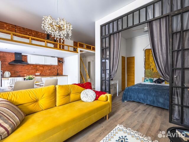 

Квартира-студия, 34 м², 3 кровати