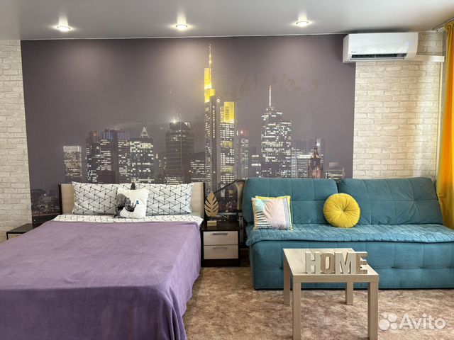 

Квартира-студия, 40 м², 2 кровати