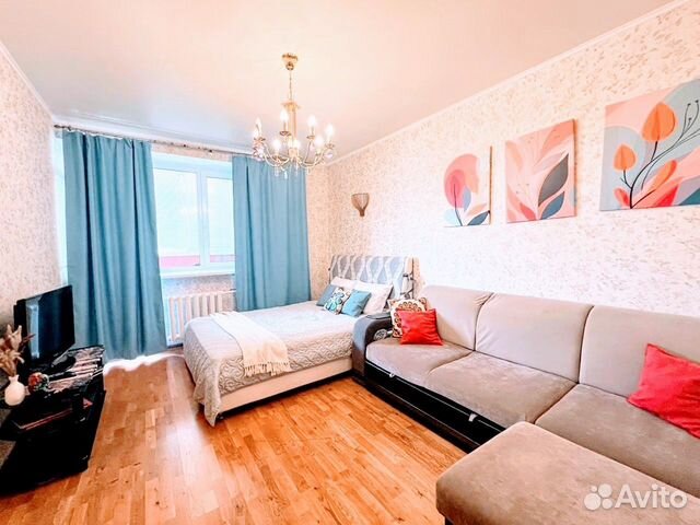 

1-к. квартира, 38 м², 2 кровати