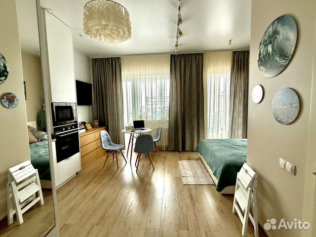 

Квартира-студия, 29 м², 3 кровати
