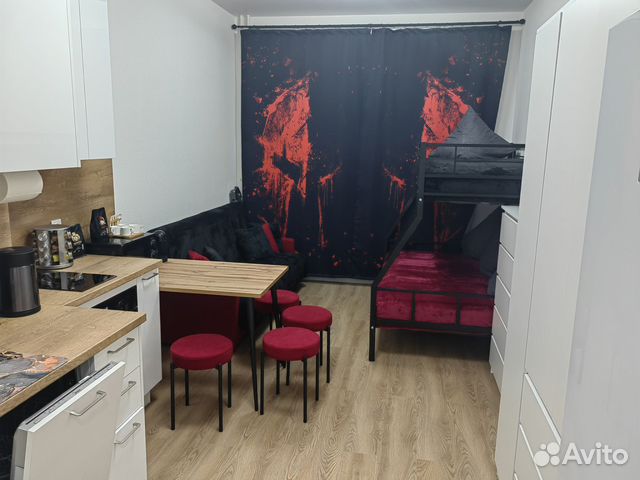 

Квартира-студия, 21,6 м², 3 кровати