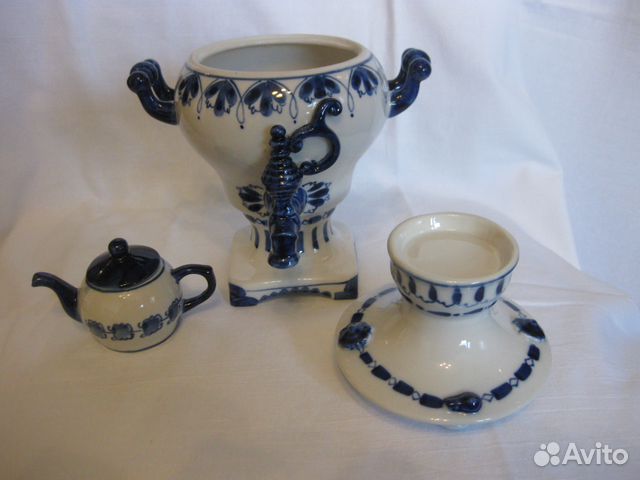 Самовар гжель (сувенирный) Самовар гжель (сувенирный)