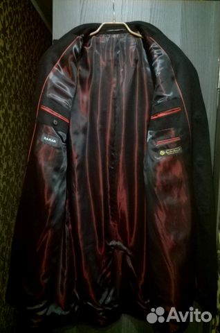 Пальто мужское Sarar, чёрное, размер 56, новое Пальто мужское Sarar, чёрное, размер 56, новое