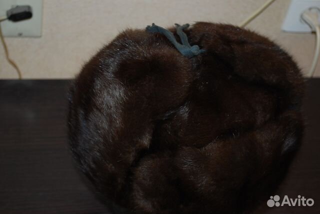 Зимняя мужская шапка, натуральный мех (белка)