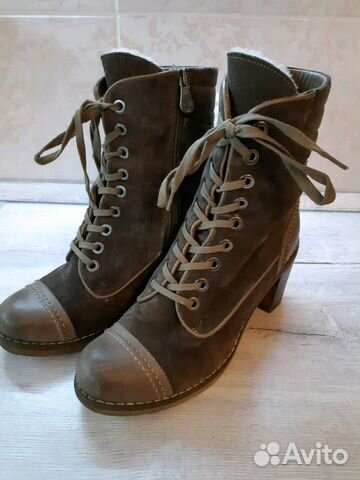 Полусапожки нат.замша Полусапожки нат.замша