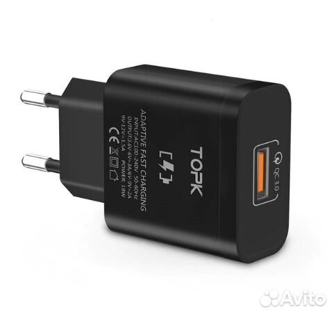 Topk 18 Вт Quick Charge 3,0 зарядное устройство