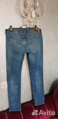 Джинсы стрейч синие Zara Джинсы стрейч синие Zara