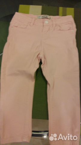 Розовые джинсы на рост 80-86 марка zara и R baby