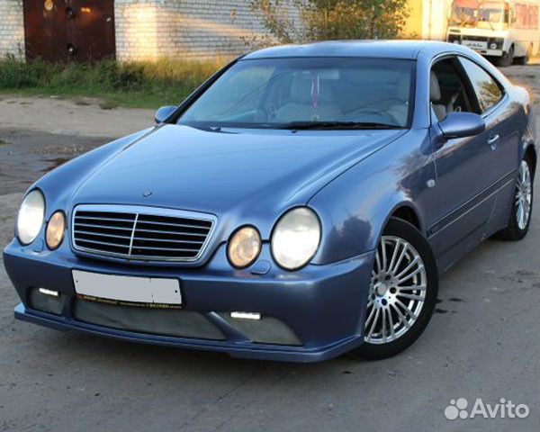 Бампер w208 передний на мерседес Mercedes Benz CLK Бампер w208 передний на мерседес Mercedes Benz CLK