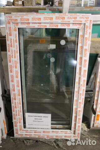 Готовое пластиковое окно одностворчатое 800x1400