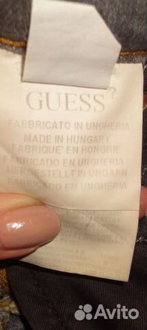 Джинсы guess оригинал серые с эффектом потертости