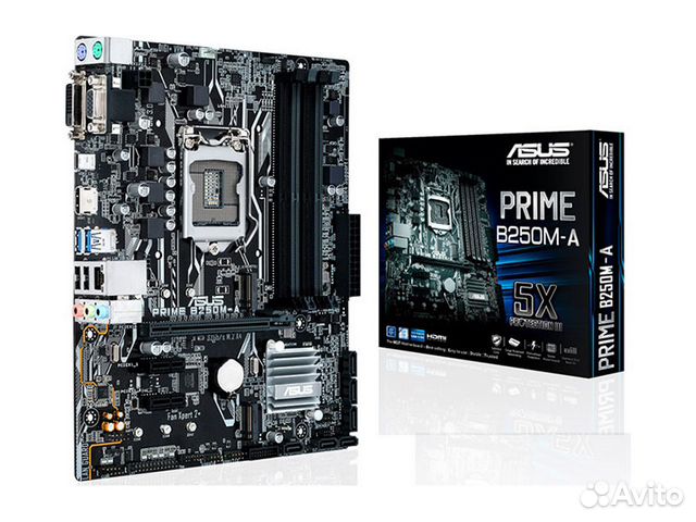 Материнская плата asus Socket 1151 prime B250M-A