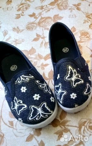 Новые джинсовые слипоны р25