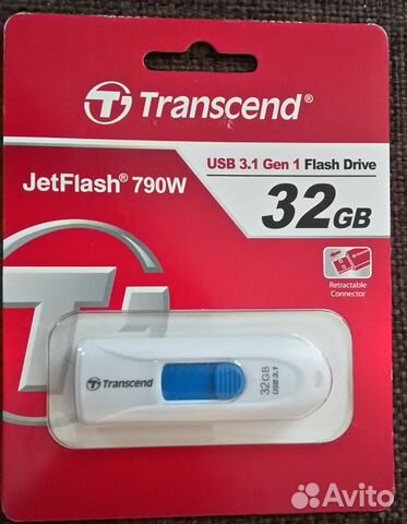 Флешка USB transcend Jetflash 790 32Гб, USB3.1