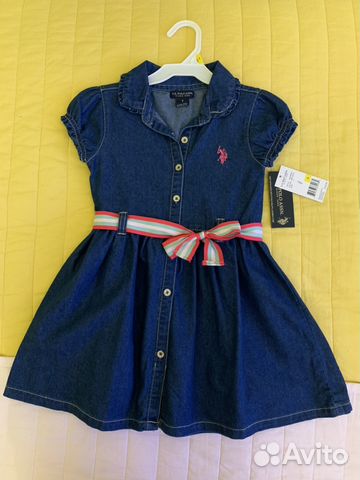 Платье U.S.Polo assn, оригинал, 5 лет