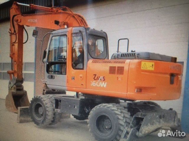 Услуги колёсного экскаватора Hitachi ZX-160,ямобур Услуги колёсного экскаватора Hitachi ZX-160,ямобур