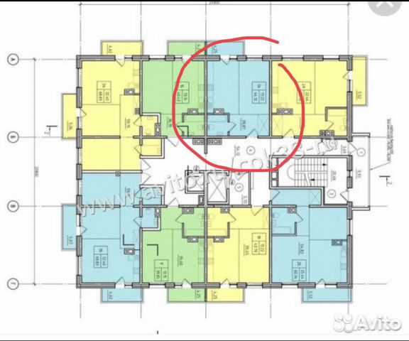 1-к квартира, 45 м², 3/17 эт.