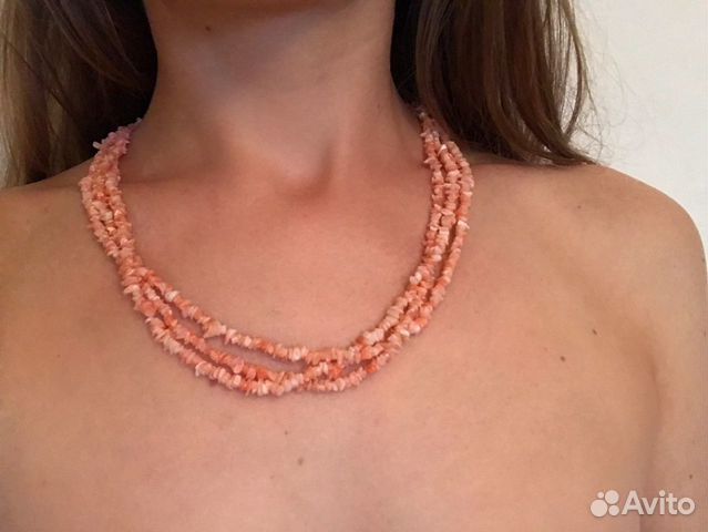 Бусы Розовый коралл натуральный Бусы Розовый коралл натуральный
