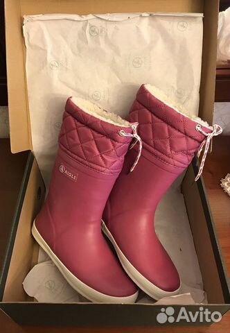 Новые резиновые утеплённые сапоги Aigle Новые резиновые утеплённые сапоги Aigle