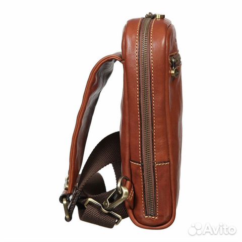 Кожаная сумка-слинг Gianni Conti 912112 TAN