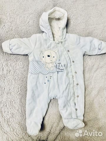 Комбинезон вельветовый утепленный MotherCare Комбинезон вельветовый утепленный MotherCare