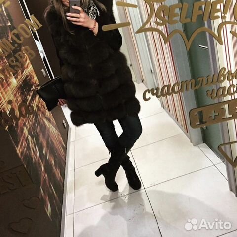 Жилет из песца