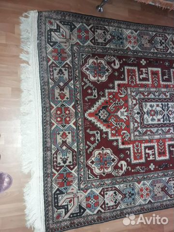 Антикварный ковёр, шерстяной, ручная работа