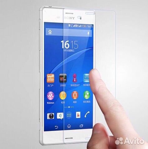 Бронь стекло защитное двойное на Sony Z3 Compact