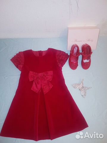 Бархатное платье Lapin house, туфли blumarine 27