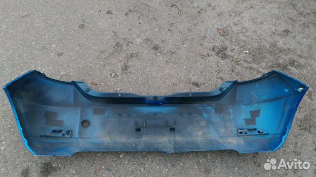 Бампер задний renault sandero (2014) синий