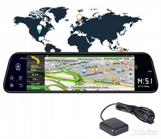 Видеорегистратор Android Wi-Fi, GPS, 3G,4G SIM Видеорегистратор Android Wi-Fi, GPS, 3G,4G SIM