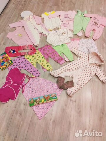 Пакет из 19 вещей для девочки 68-74р