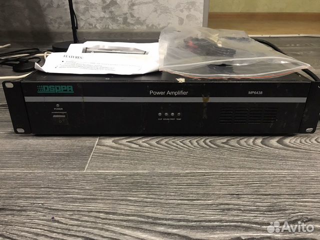 Dsppa MP-6438 Усилитель мощности 380Вт Dsppa MP-6438 Усилитель мощности 380Вт