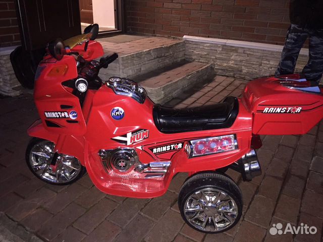 Электромобиль мотоцикл детский