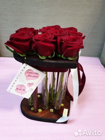 Бокс из розочек