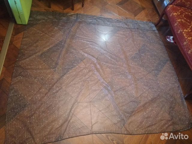 Штора чёрная тюль серебристая комплект Штора чёрная тюль серебристая комплект