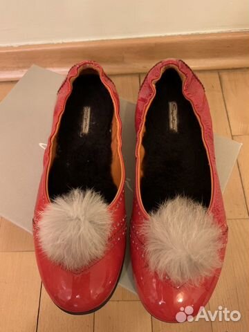 Балетки Santoni оригинал (натуральный мех) Балетки Santoni оригинал (натуральный мех)