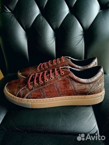 Кеды Кроссовки Сникеры из кожи крокодила