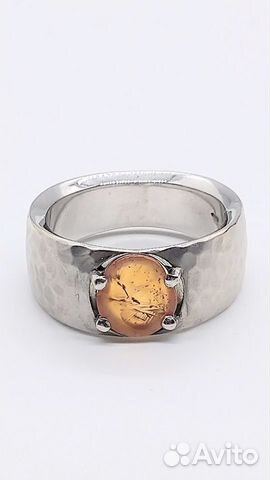 Золотое мужское кольцо с 